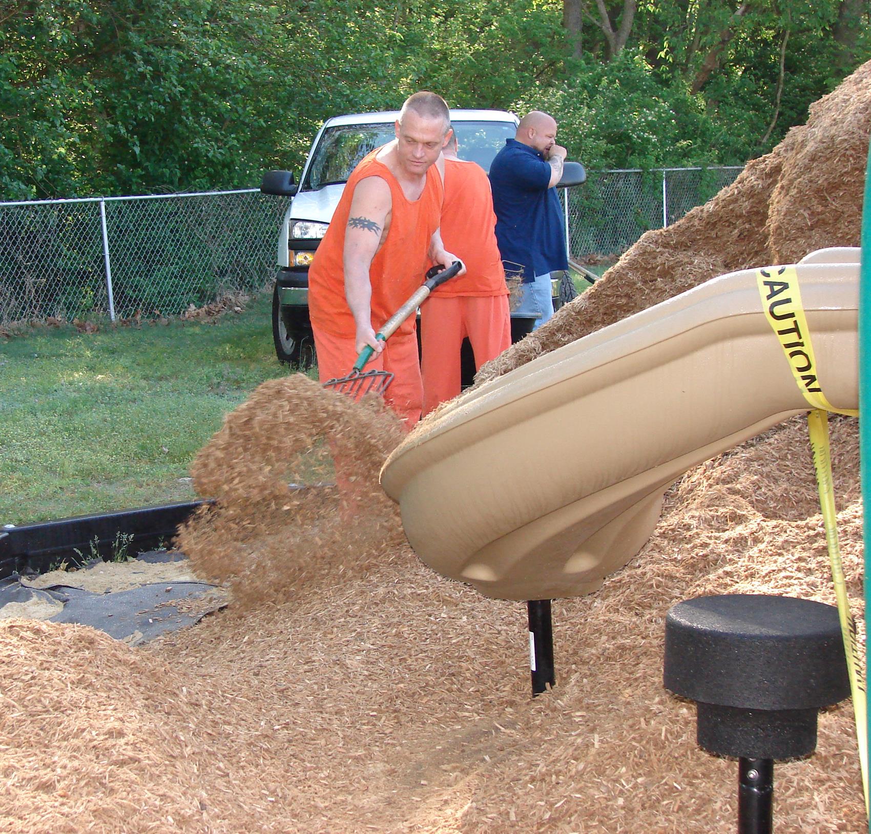 CARE Crew helps build a community playground